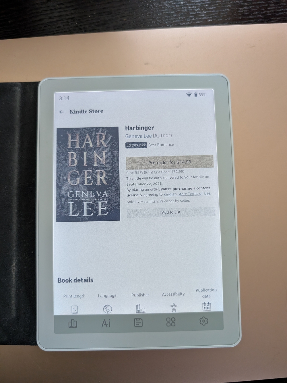Bigme B6 Color Ebook Reader